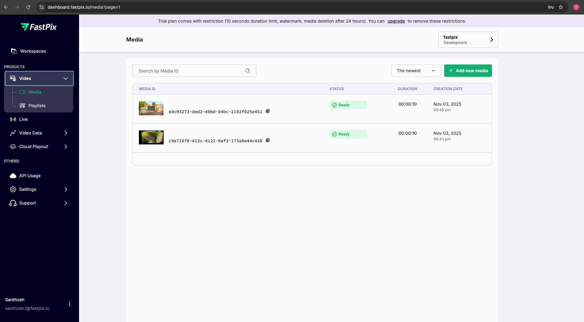 Using Google Drive link to upload 